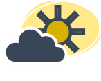 Prédictions météo disponible sur l'application